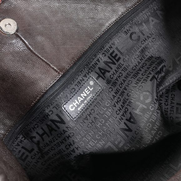 Chanel Chocolate Coco Cabas Distressed Caviar Hobo XL Bag - Picture 8 of 8